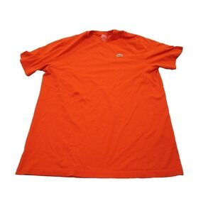 Lacoste T Shirt Mens Size XXL/7L Pima Cotton Burnt Orange Short Sleeve Alligator